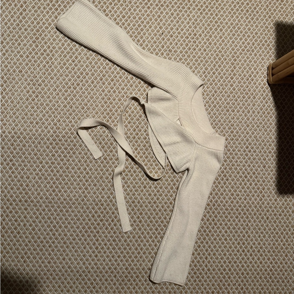 White Off-the-Shoulder Sweater